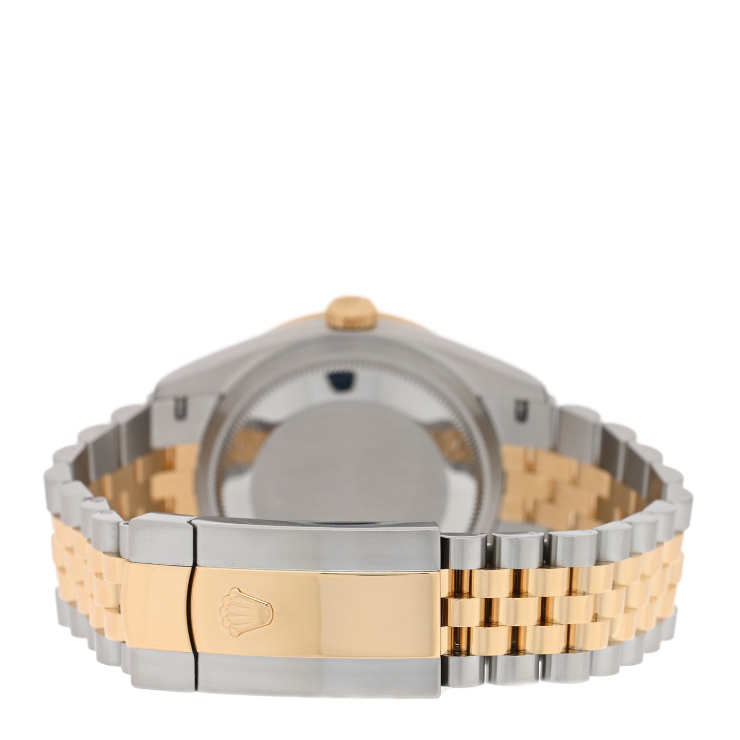Stainless Steel 18K Yellow Gold Diamond Bezel 36mm Oyster Perpetual Datejust Watch Champagne 126283RBR