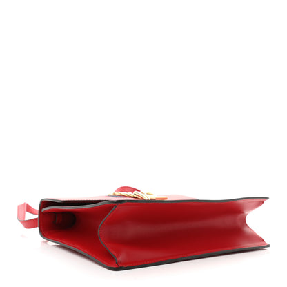 Gucci Calfskin Medium Sylvie Top Handle Bag Hibiscus Red 4 of 10