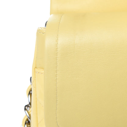 Chanel Patent Quilted Jumbo Double Flap Yellow 16 of 16