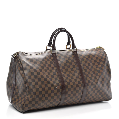 Louis Vuitton Damier Ebene Keepall Bandouliere 55 2 of 9