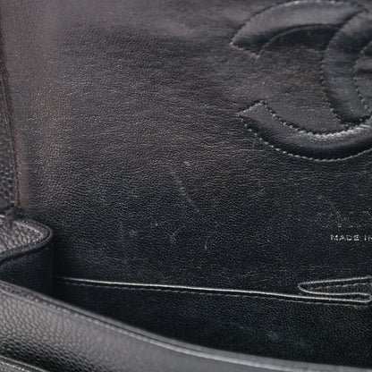 Chanel Caviar Quilted Medium Double Flap Black 10 of 14