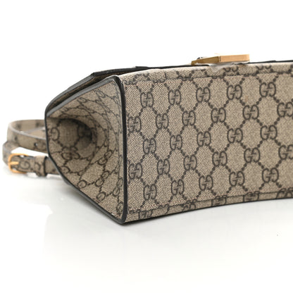 Balenciaga X GUCCI GG Supreme Monogram Small Hourglass Top Handle Bag Beige Ebony 9 of 13