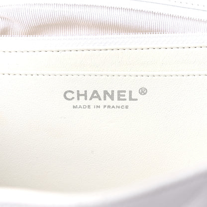 Chanel Caviar Quilted Jumbo Single Flap White 6 of 14