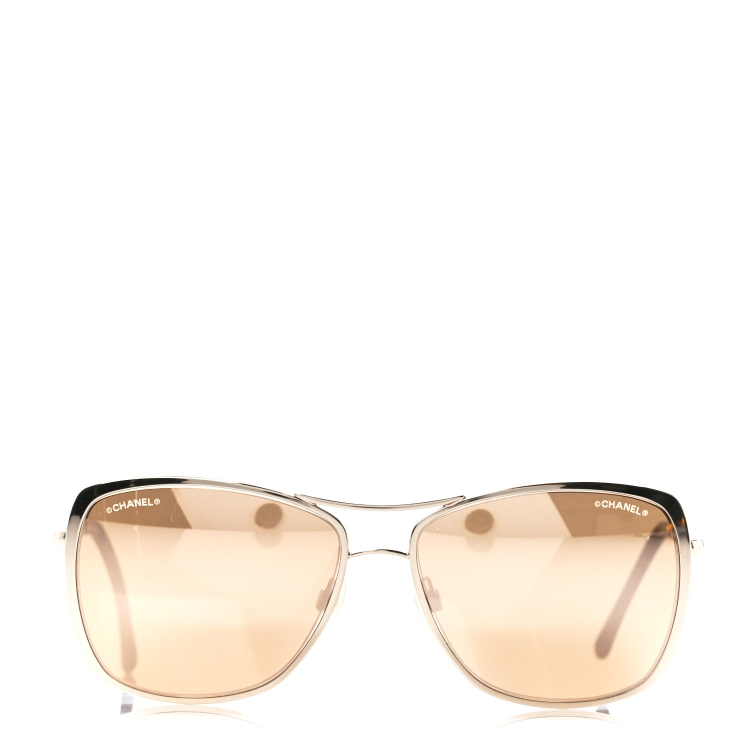 Chanel Metal Pilot Summer Sunglasses 4224 Gold 2 of 8