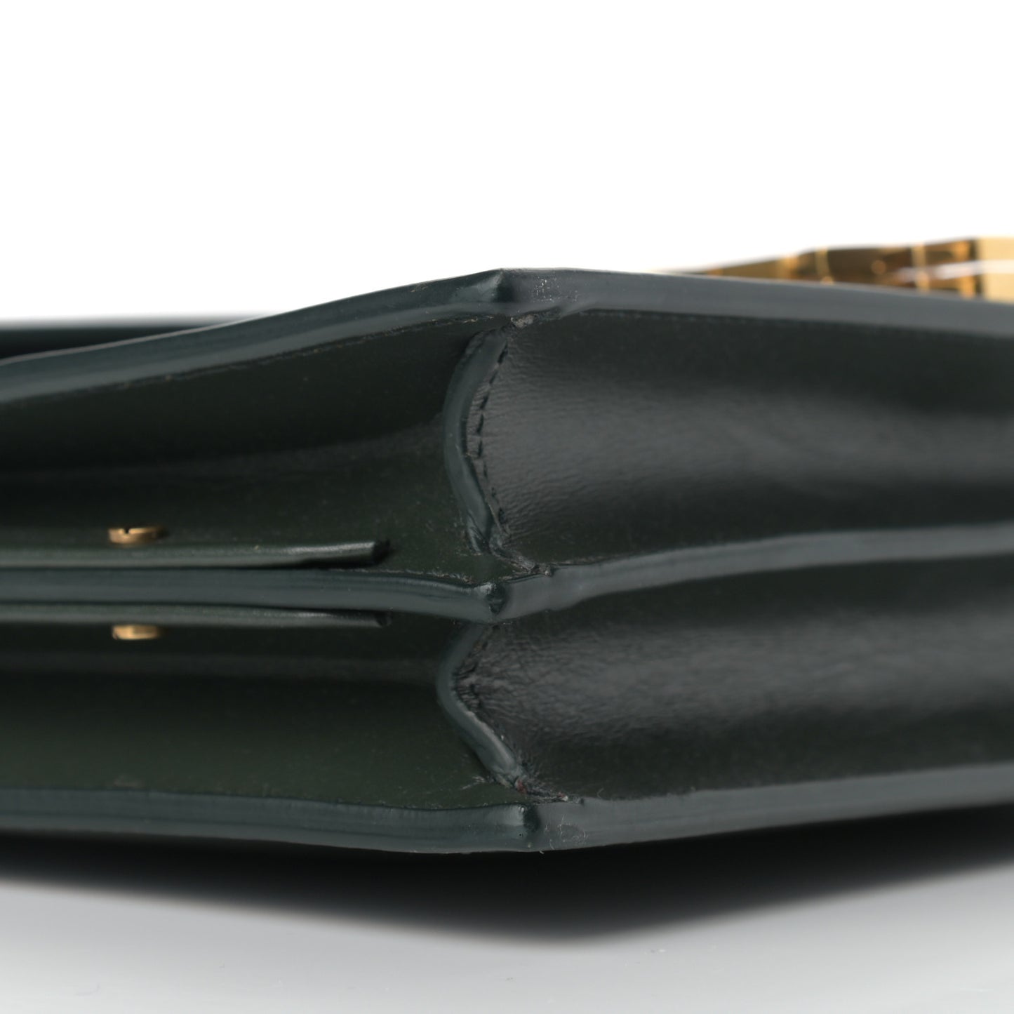 Smooth Calfskin Monogram Cassandra Clasp Bag Dark Green