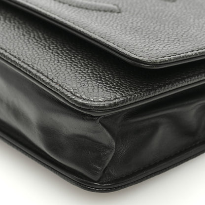 Chanel Caviar Timeless CC Wallet on Chain WOC Grey 10 of 11