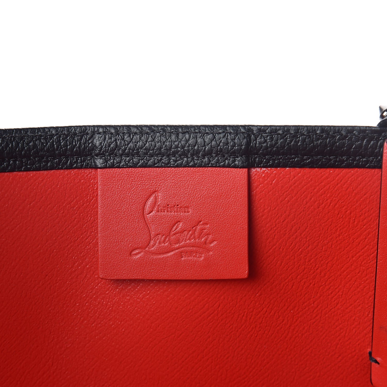 Christian Louboutin Calfskin Spikes East West Cabata Tote Black 6 of 9