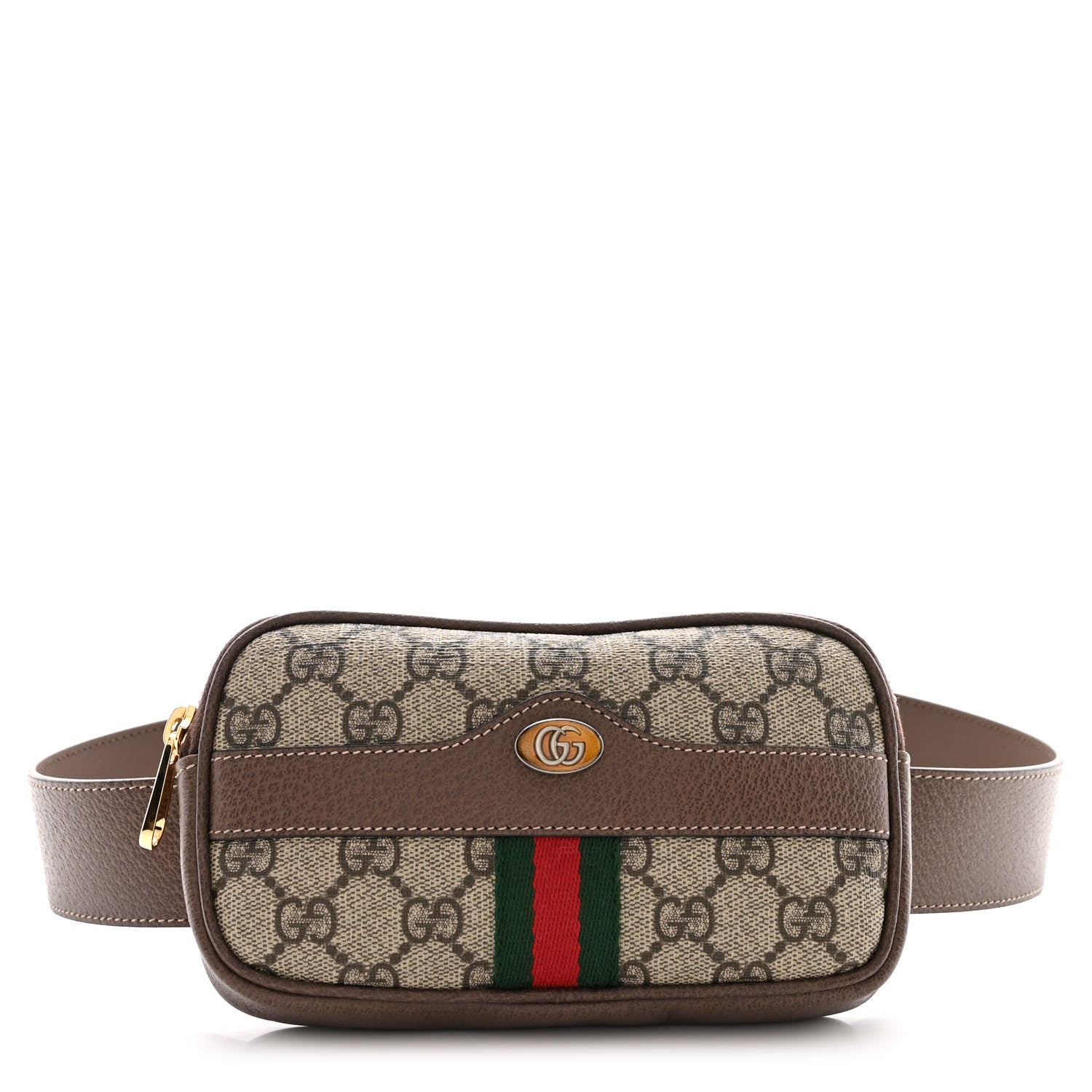 Gucci GG Supreme Monogram Ophidia Belted iPhone Case 85 34 Dark Brown 1 of 11