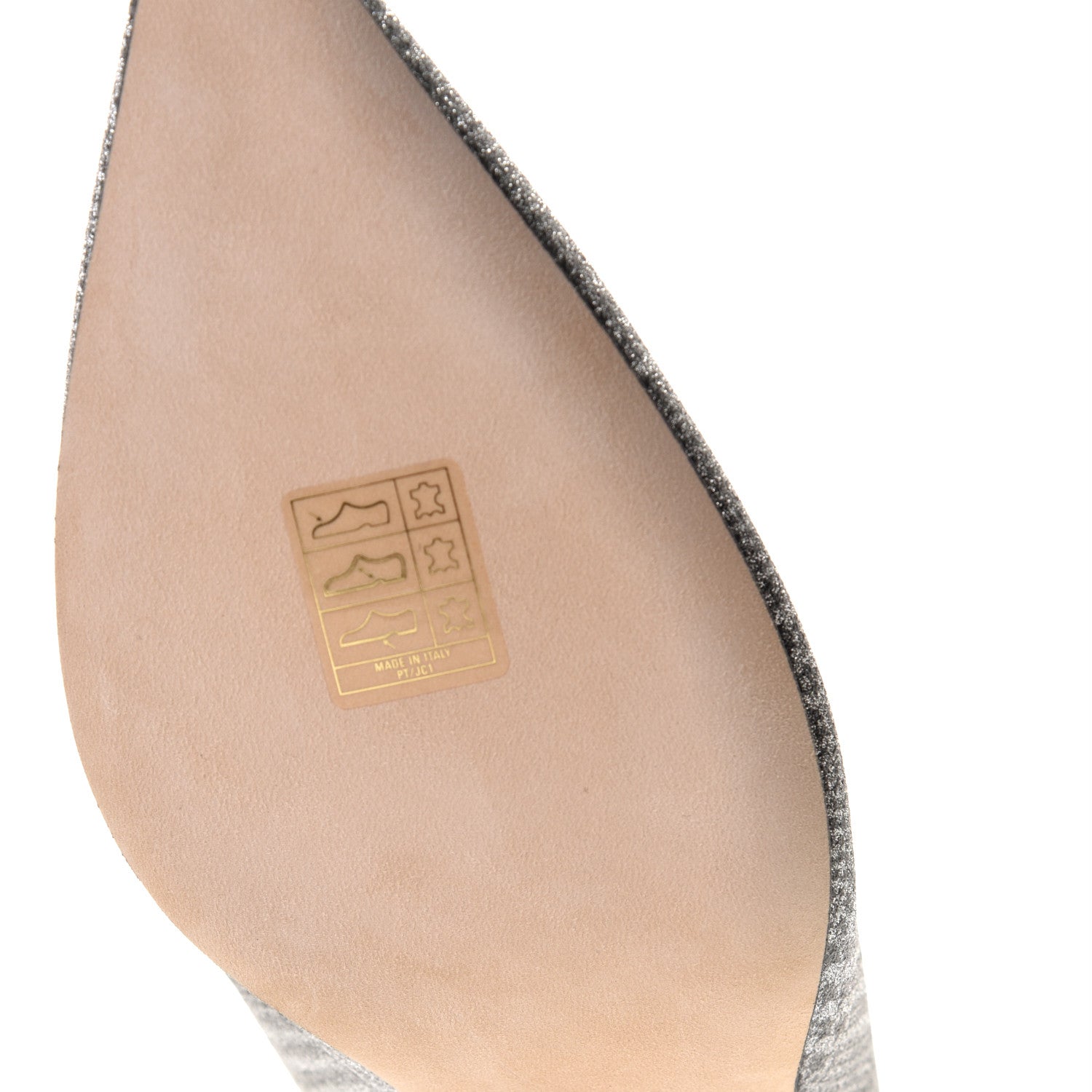 Jimmy Choo Metallic Fabric Plaid Love Prince Of Stars 85 Pump 38 Silver 9 of 11