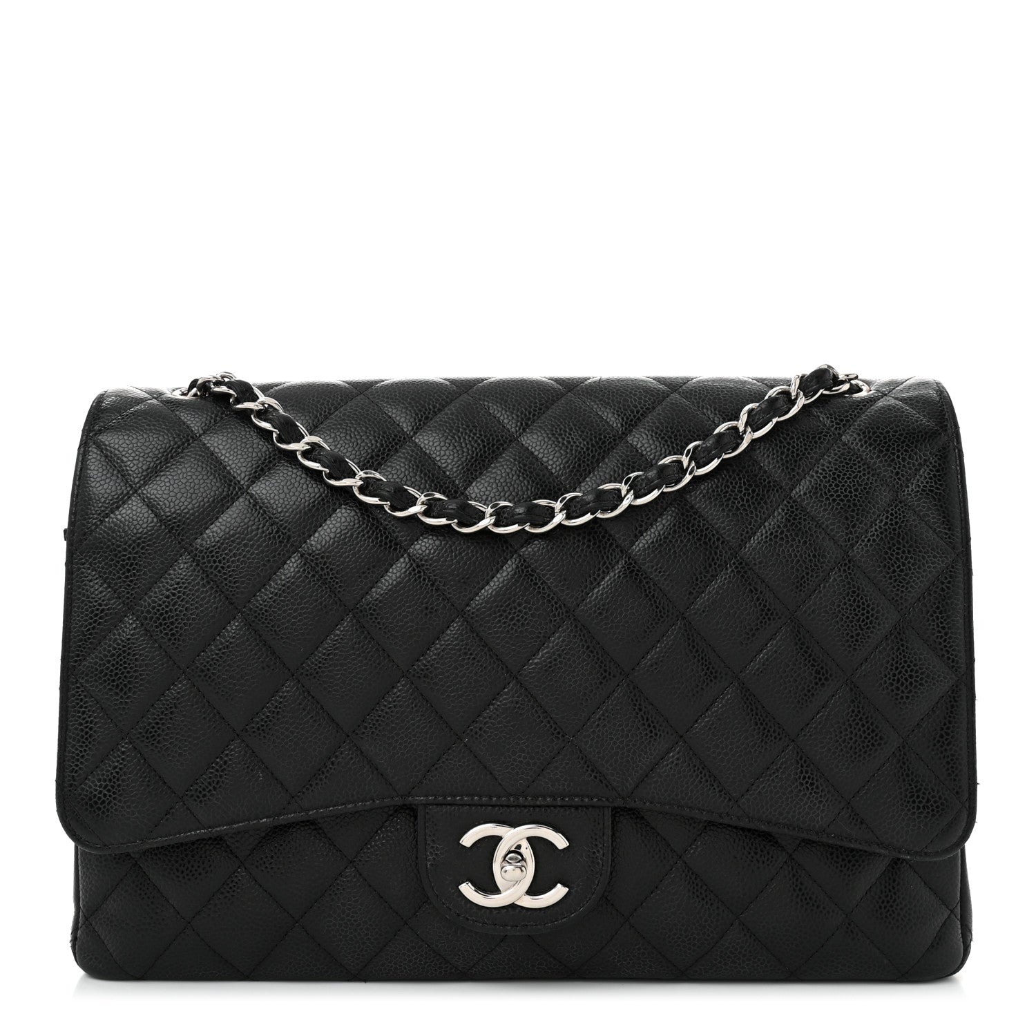 Chanel Caviar Quilted Maxi Double Flap Black 1 of 13