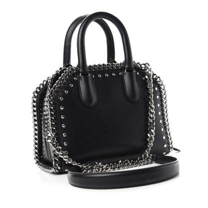 Stella McCartney Eco Alter Nappa Mini Falabella Box Bird Top Handle Bag Black 3 of 10