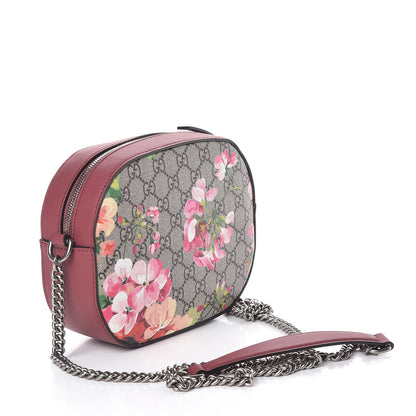 Gucci GG Supreme Monogram Blooms Mini Chain Shoulder Bag Beige Multicolor Dry Rose 3 of 11
