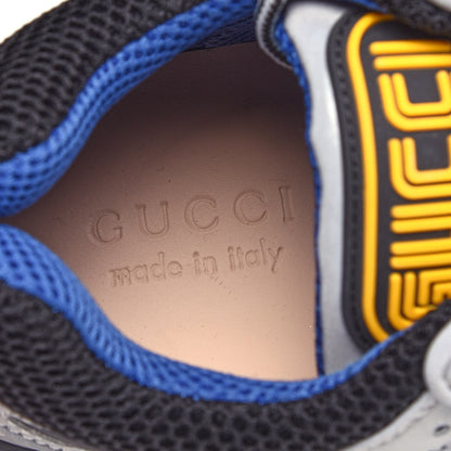 Gucci X SEGA Mesh Technical Canvas Calfskin Reflective Mens Flashtrek Sneakers 6 Silver Black 8 of 10