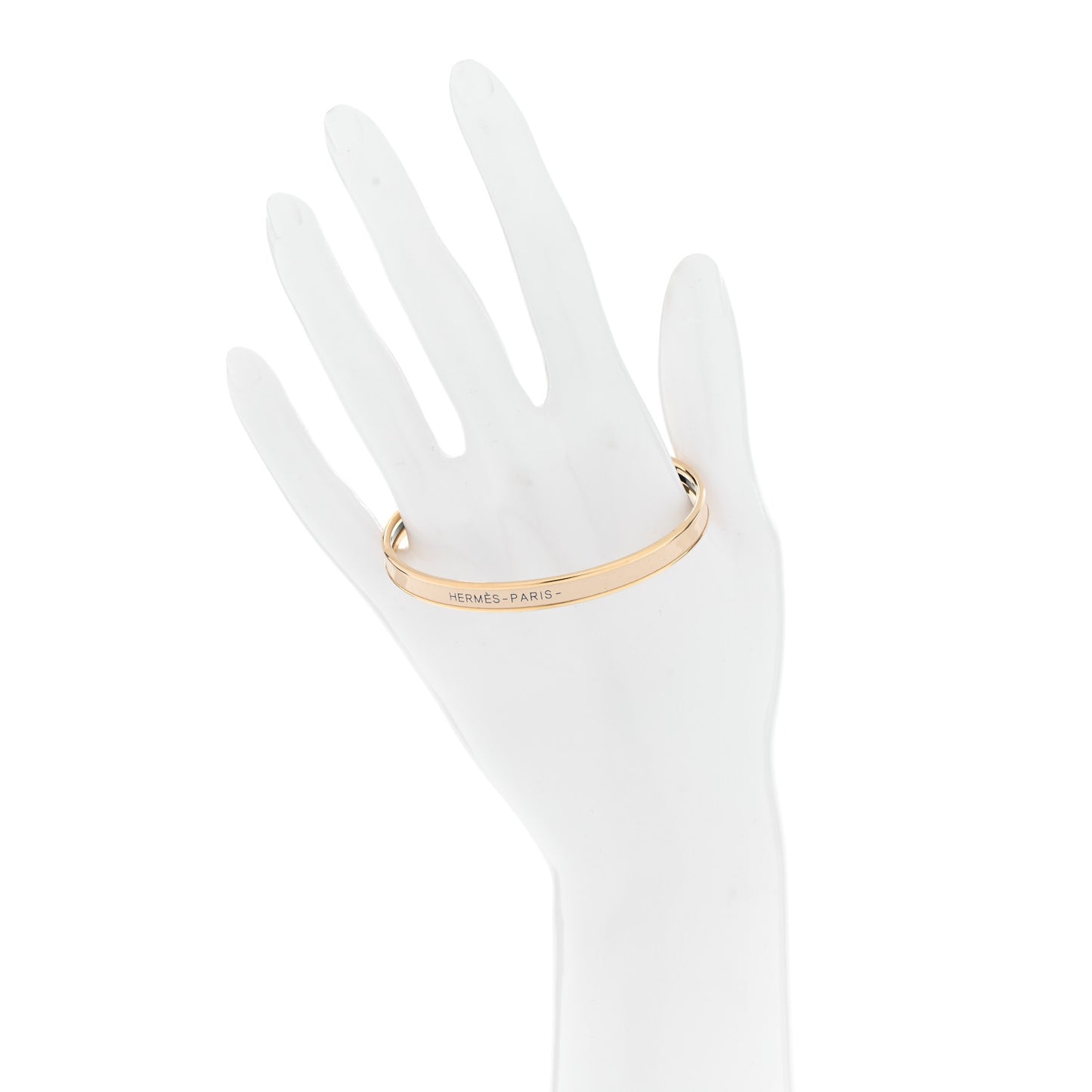 Enamel Printed Extra Narrow Bracelet 65 Creme