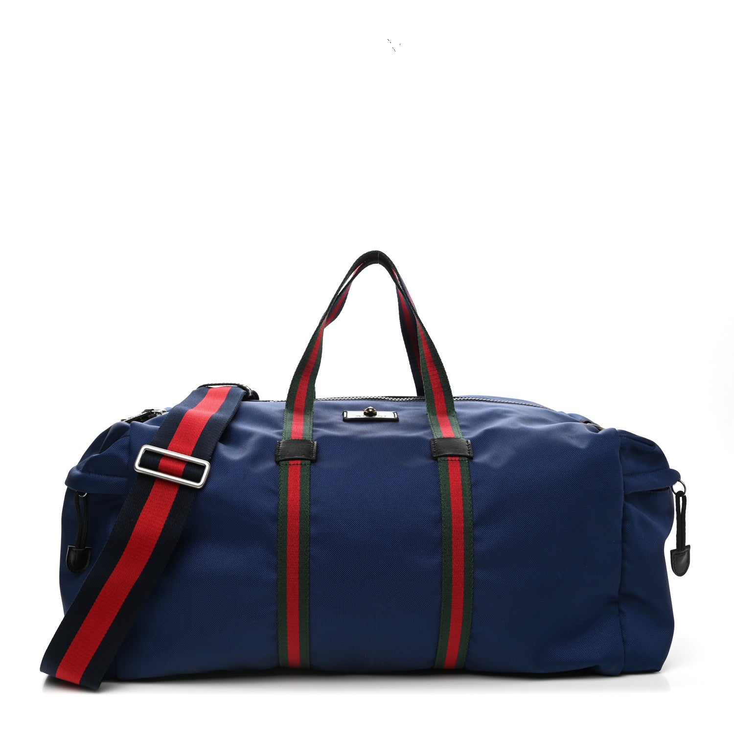 Gucci Technical Canvas Web Duffle Bag Blue 1 of 11