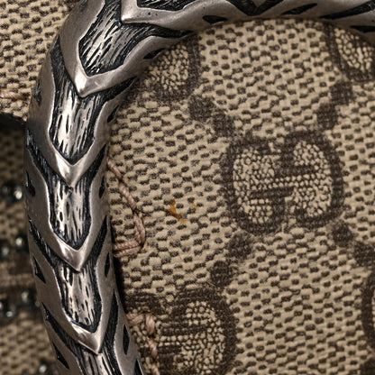 Gucci GG Supreme Monogram Angry Cat Embroidered Medium Dionysus Shoulder Bag Beige Ultramarine 16 of 16