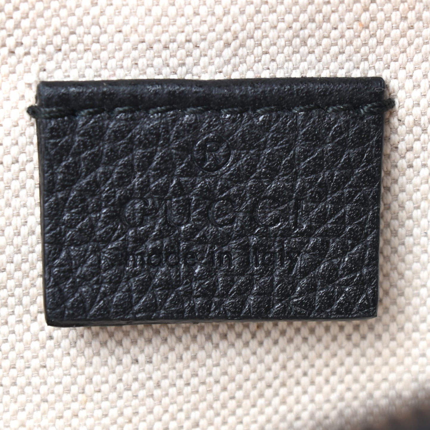 Grained Calfskin Small Logo Belt Bag Black