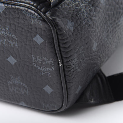 MCM Visetos Studded Small Dual Stark Backpack Black 14 of 19