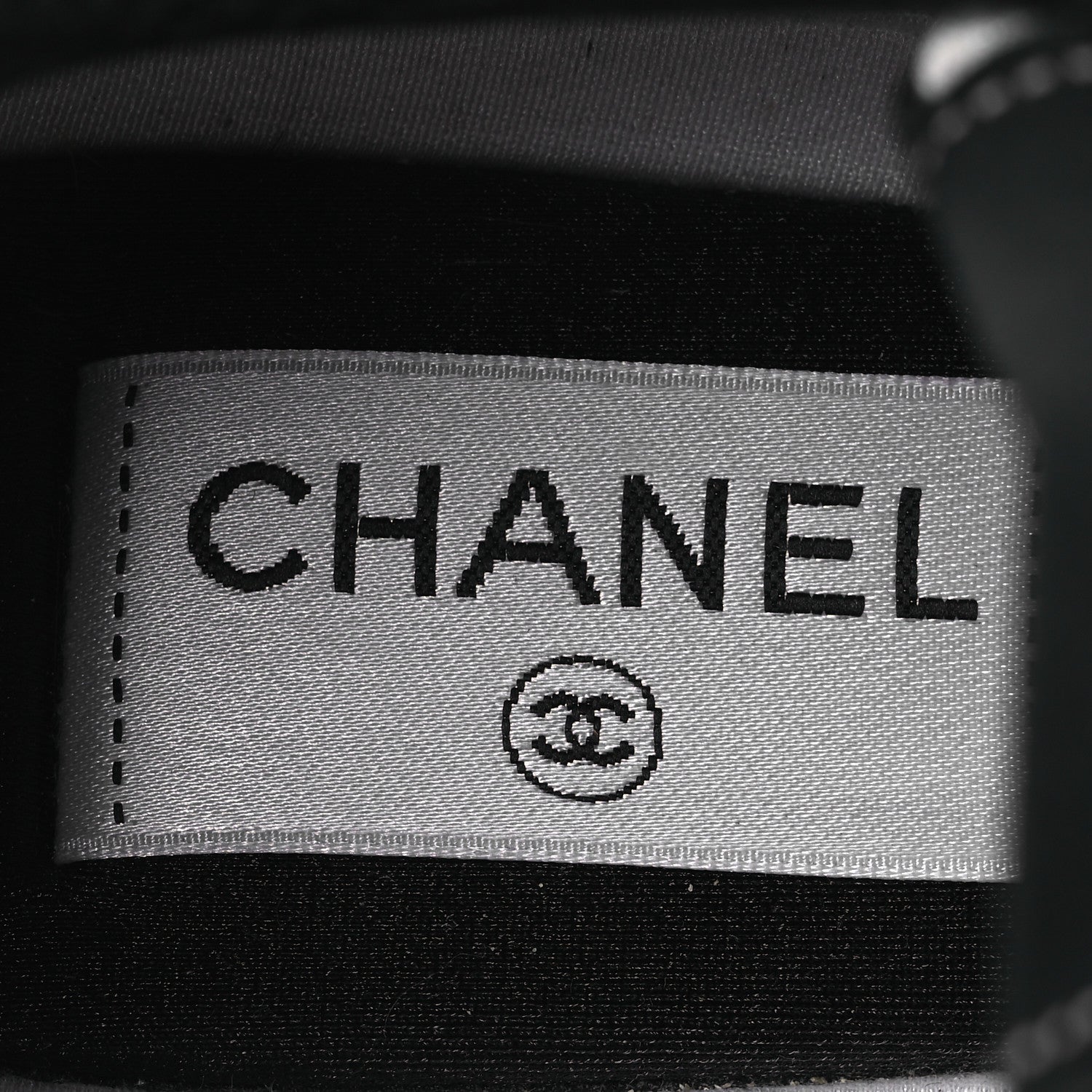 Chanel Mesh Suede Calfskin Grained Calfskin Womens CC Sneakers 37 White Black 11 of 13