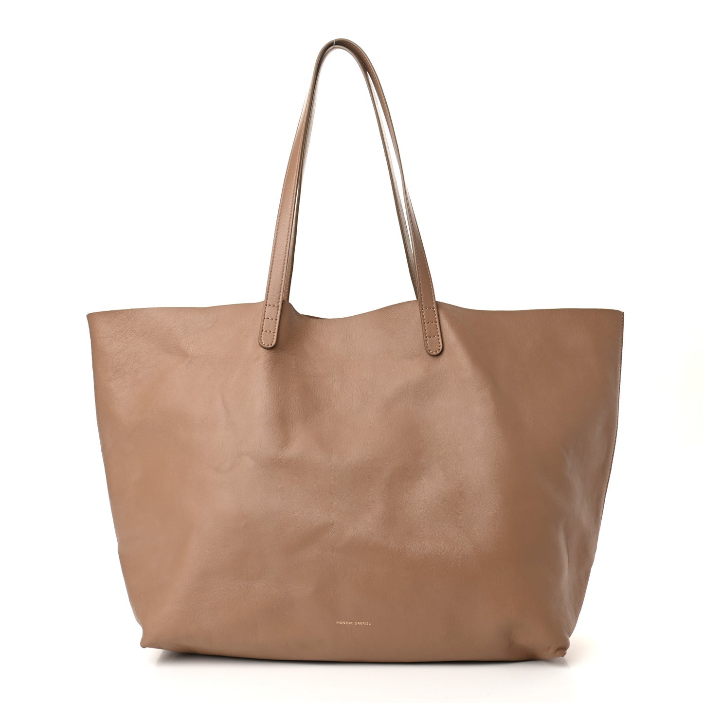 Lambskin Oversized Tote Biscotto