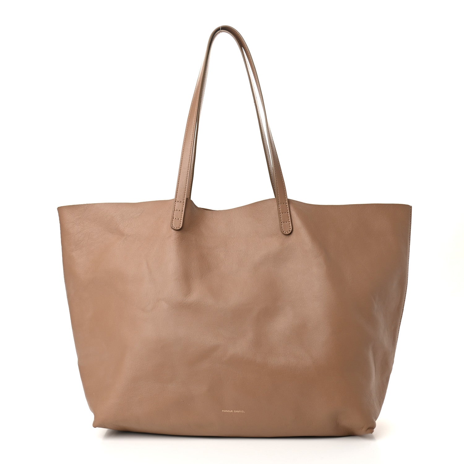 Mansur Gavriel Lambskin Oversized Tote Biscotto 3 of 12