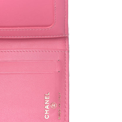 Chanel Caviar Quilted Card Holder Wallet Pink 9 of 15