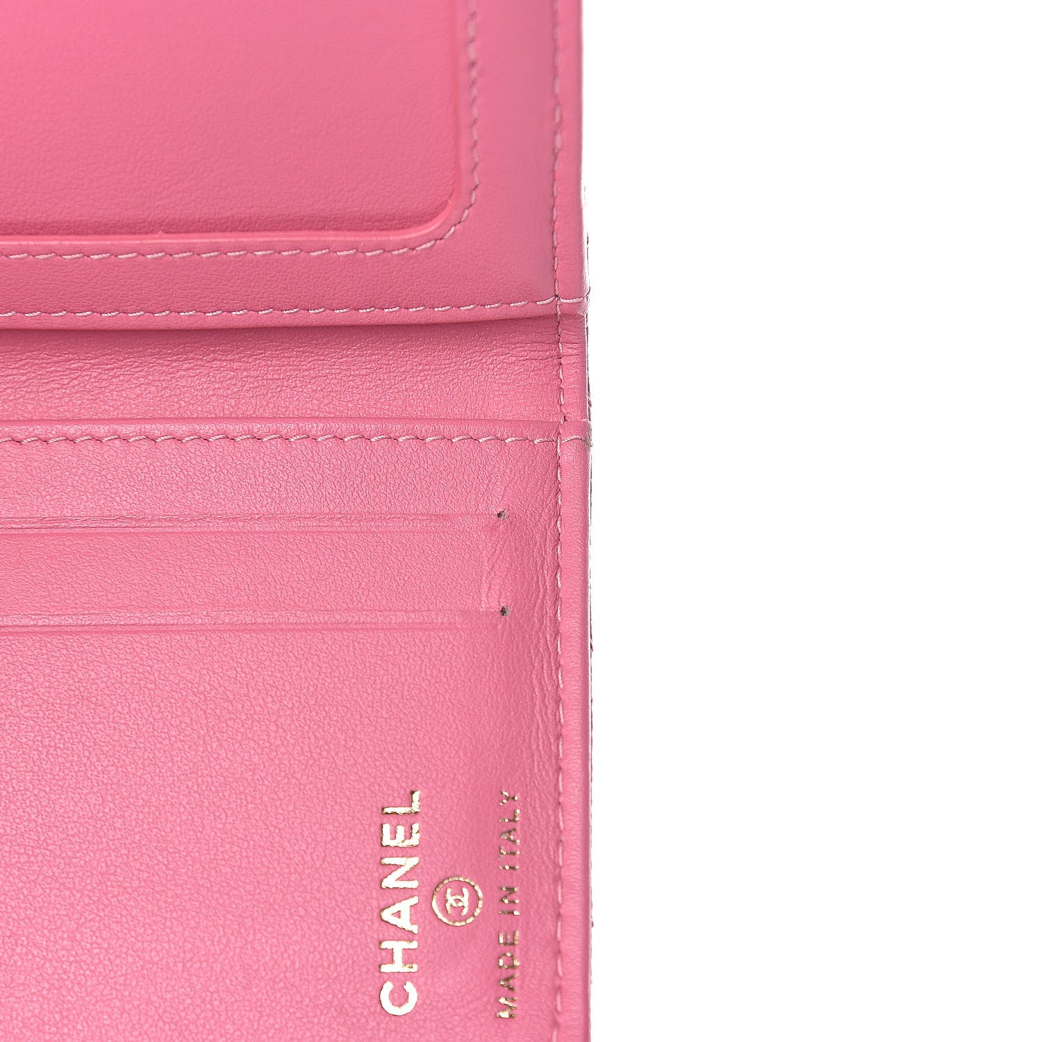 Chanel Caviar Quilted Card Holder Wallet Pink 9 of 15