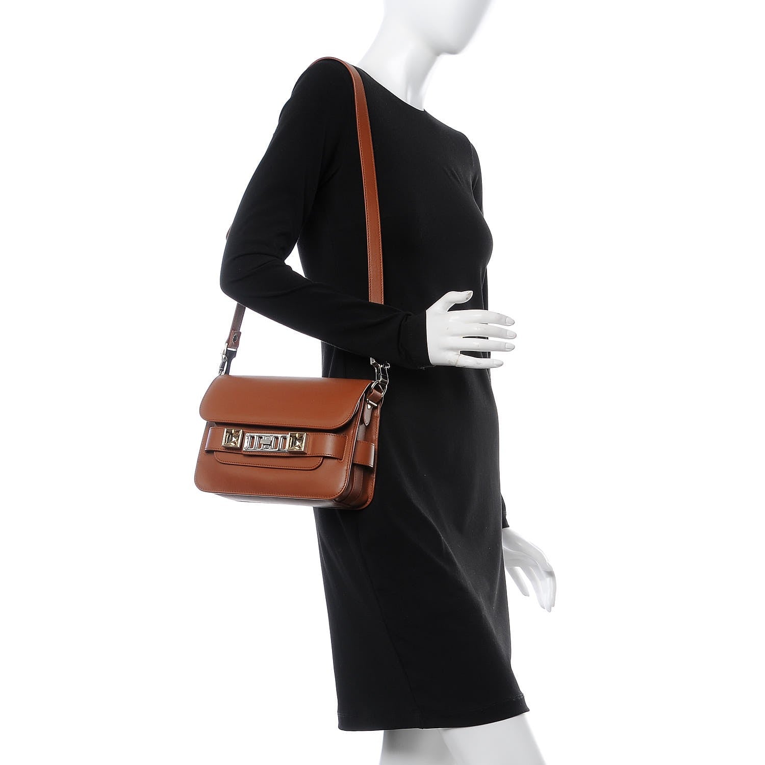 Proenza Schouler Calfskin PS11 Mini Classic Shoulder Bag Caramel 2 of 9