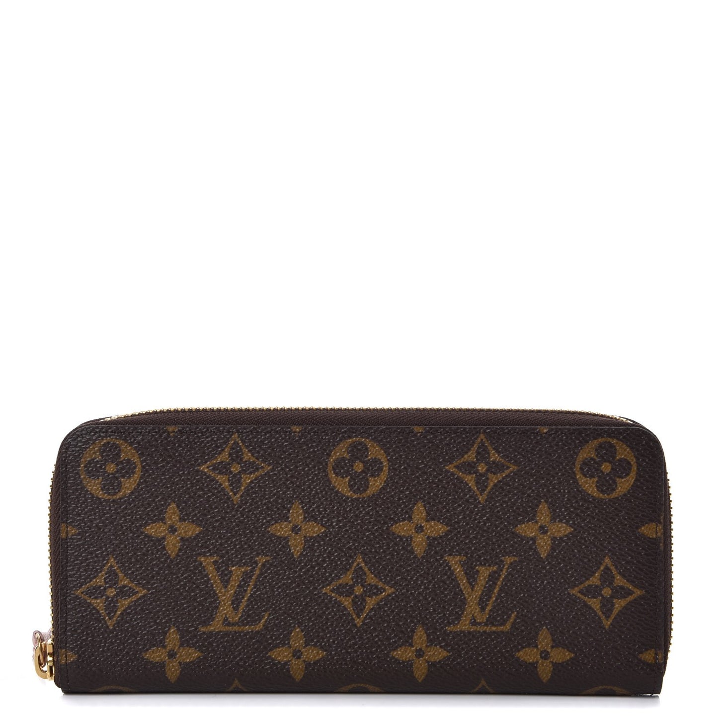 Monogram Clemence Wallet Rose Ballerine