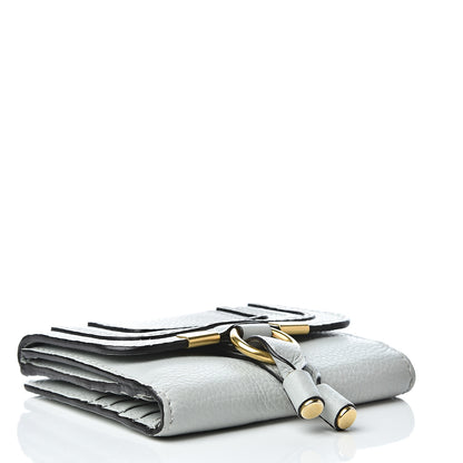 Chloe Grained Calfskin Marcie Square Wallet Atoll Blue 3 of 9