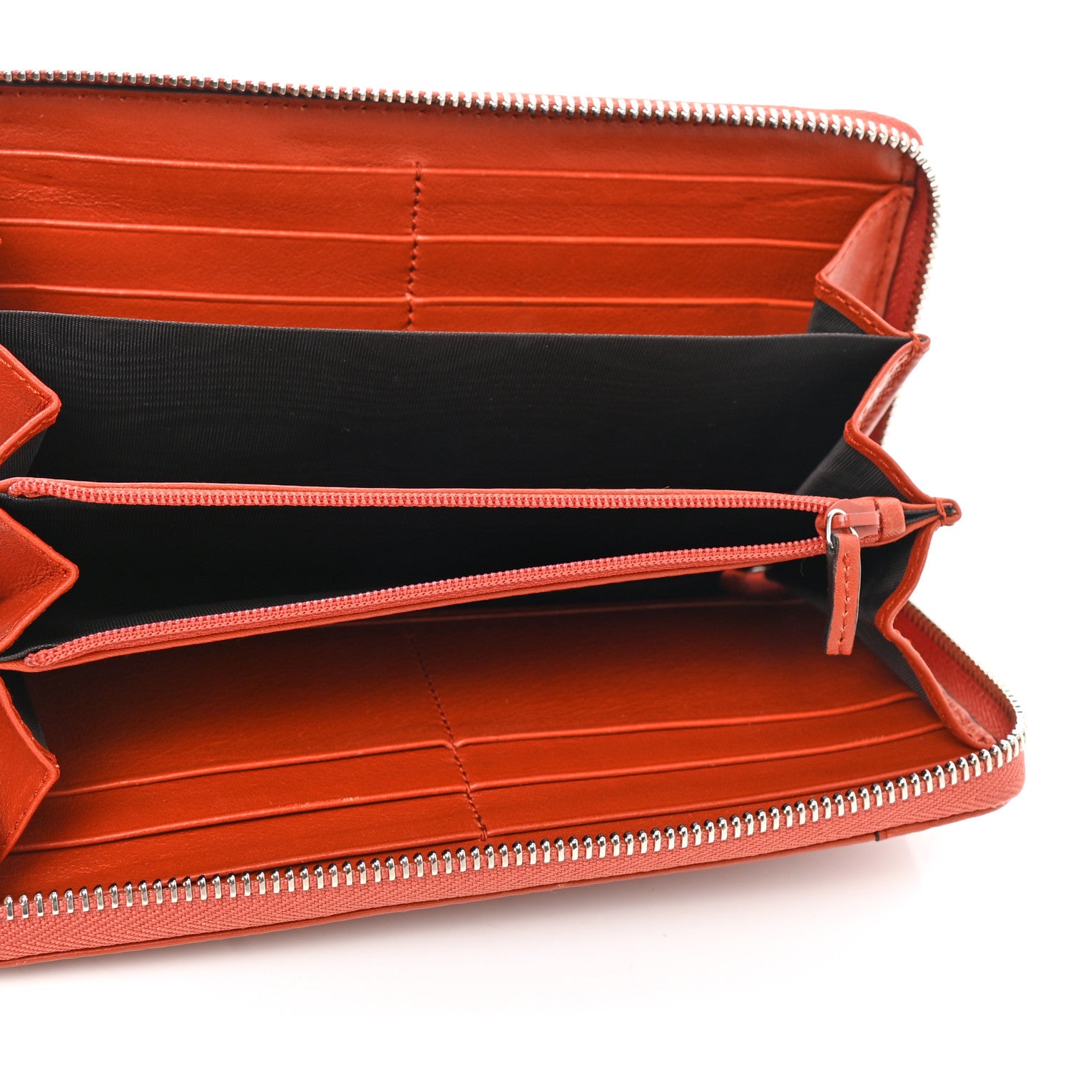 Gucci Calfskin Microguccissima Zip Around Wallet Orange 5 of 8
