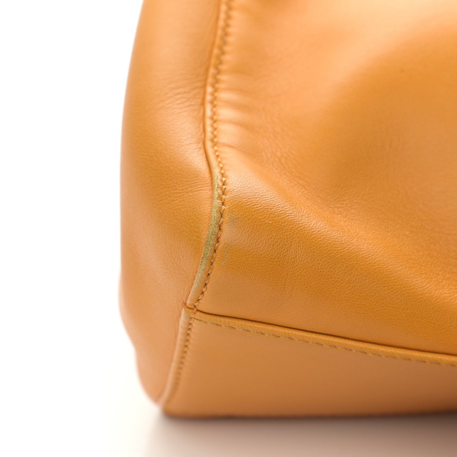 Fendi Nappa Mini Peekaboo Iconic Satchel Giallo Syrup 13 of 21