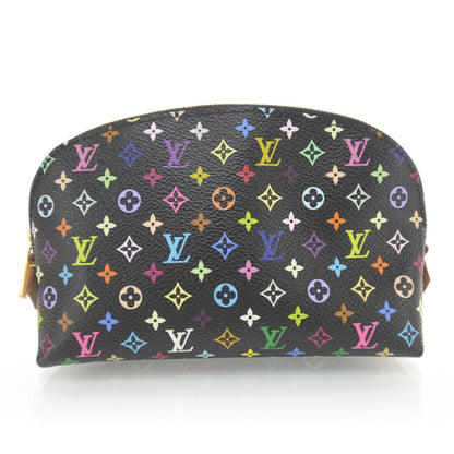 Louis Vuitton Monogram Multicolor Cosmetic Pouch Black Grenade 1 of 7