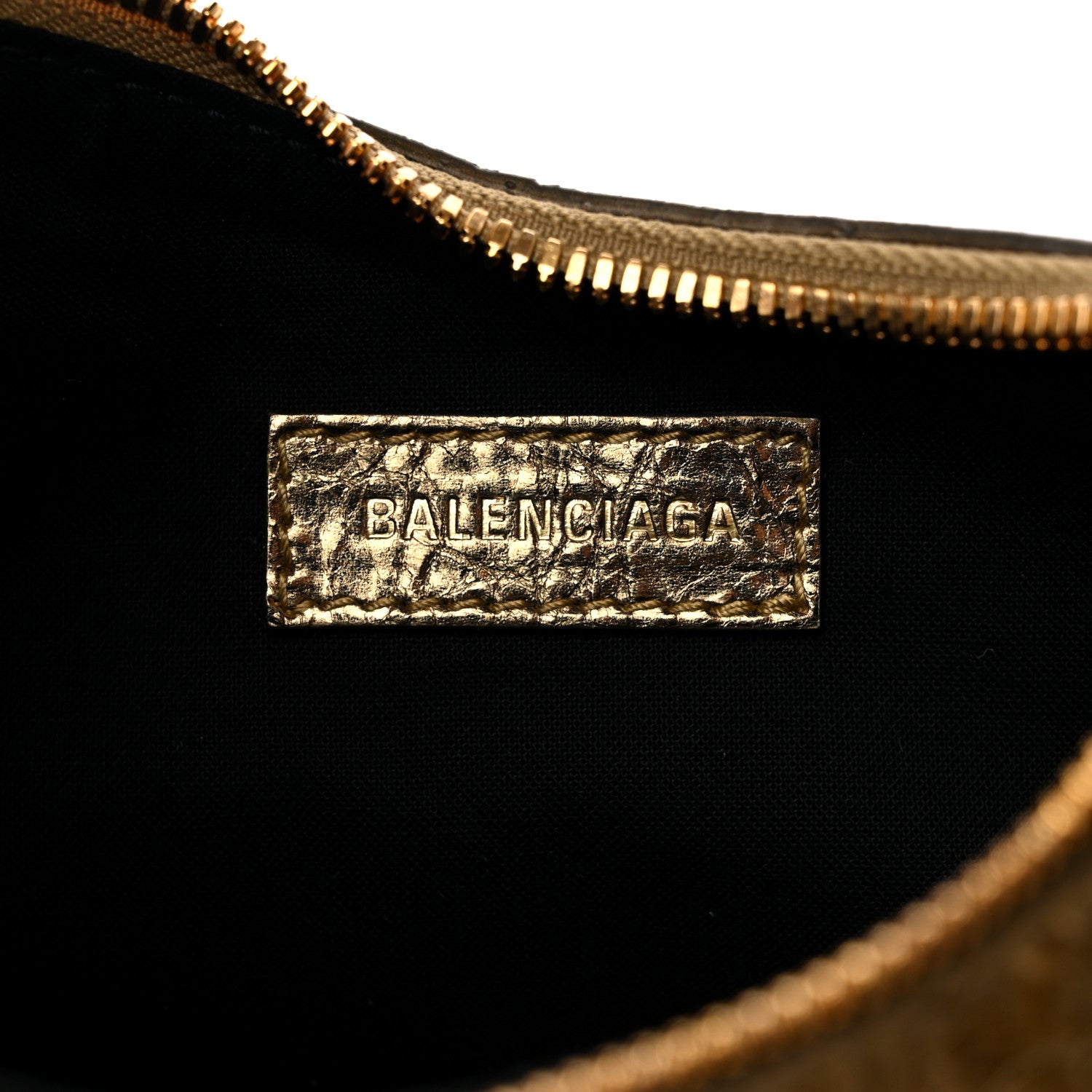 Balenciaga Metallic Agneau Arena Le Cagole Shoulder Bag XS Gold 7 of 10