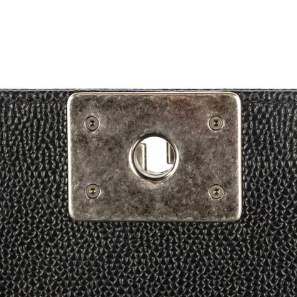 Chanel Caviar Quilted Medium Boy Flap Black 8 of 8