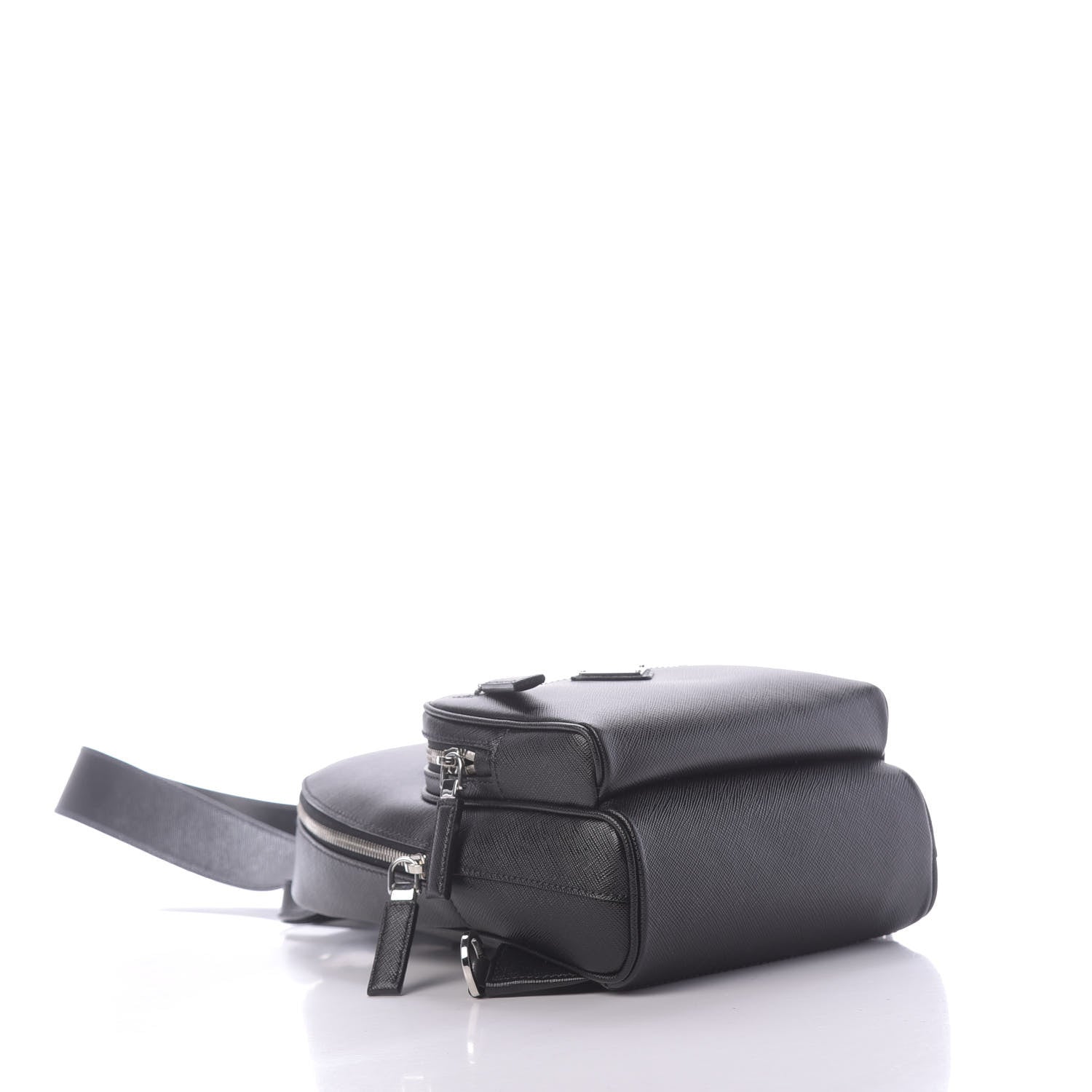 Prada Saffiano Sling Backpack Black 3 of 10