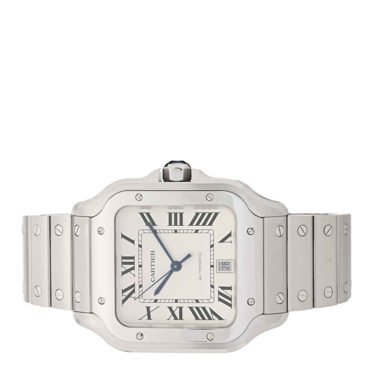 Cartier Stainless Steel 39.8mm Santos De Cartier Automatic Watch 2 of 6