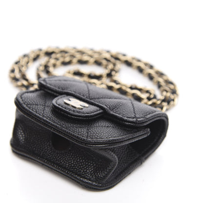 Chanel Caviar Quilted Airpods Pro Case Black 10 of 11