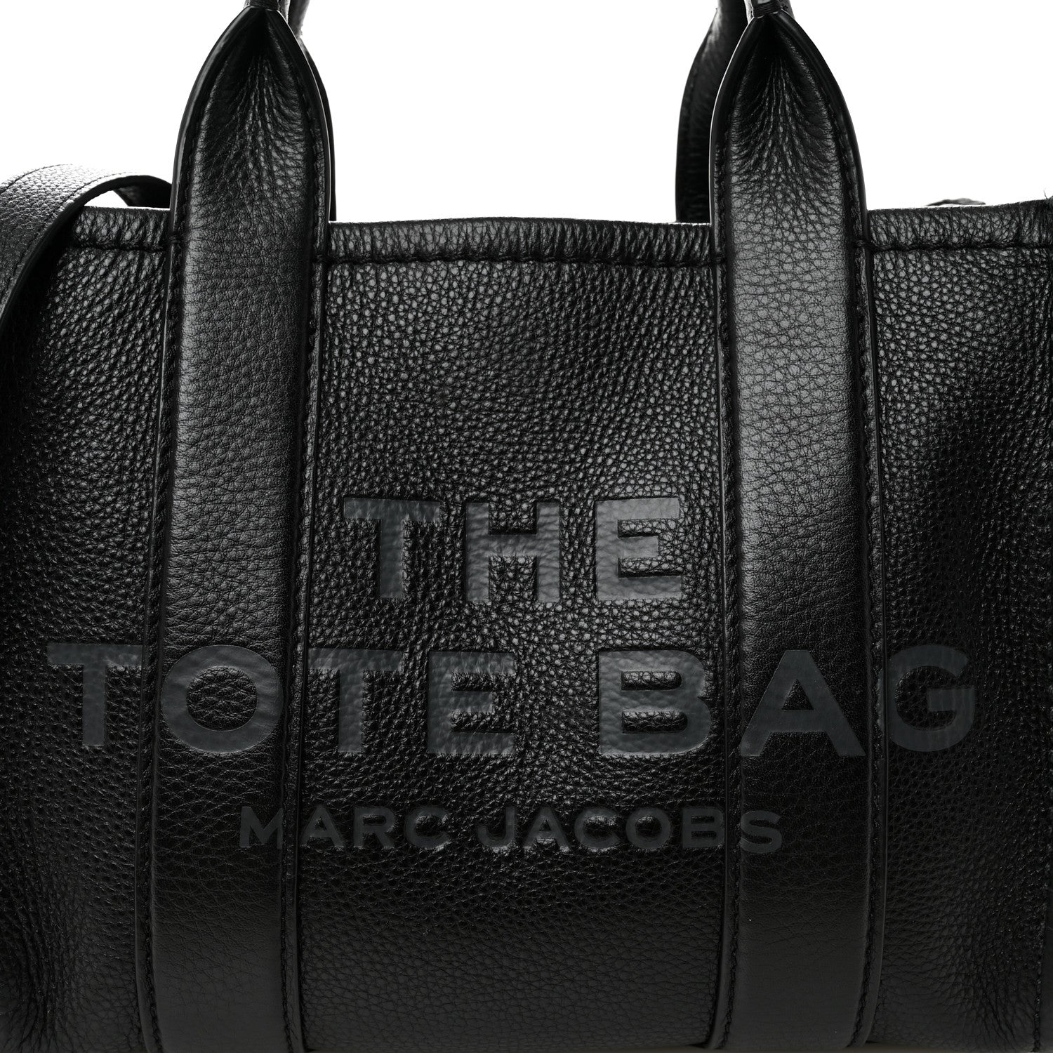 Marc Jacobs Grained Calfskin Small The Tote Bag Black 8 of 12