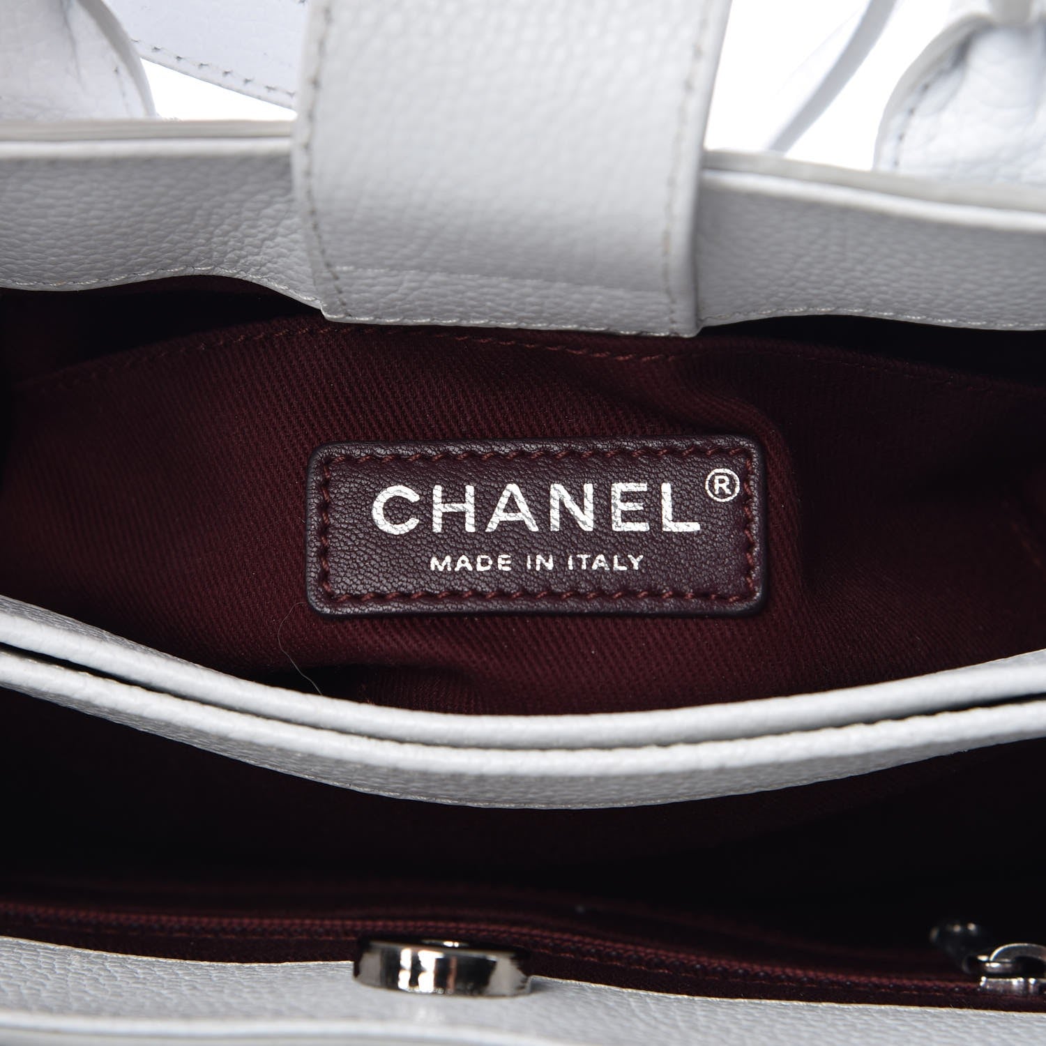 Chanel Grained Calfskin Mini Neo Executive Shopper Tote White 6 of 11