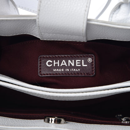 Chanel Grained Calfskin Mini Neo Executive Shopper Tote White 6 of 11
