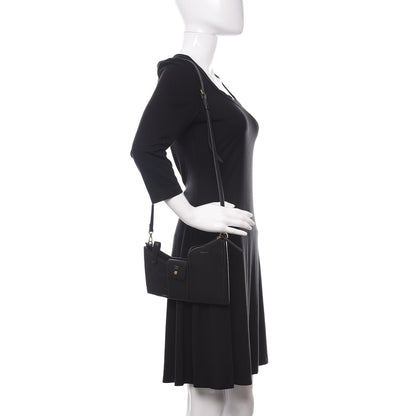 Fendi Vitello Grace 3 Pocket Mini Crossbody Bag Matte Black 2 of 12