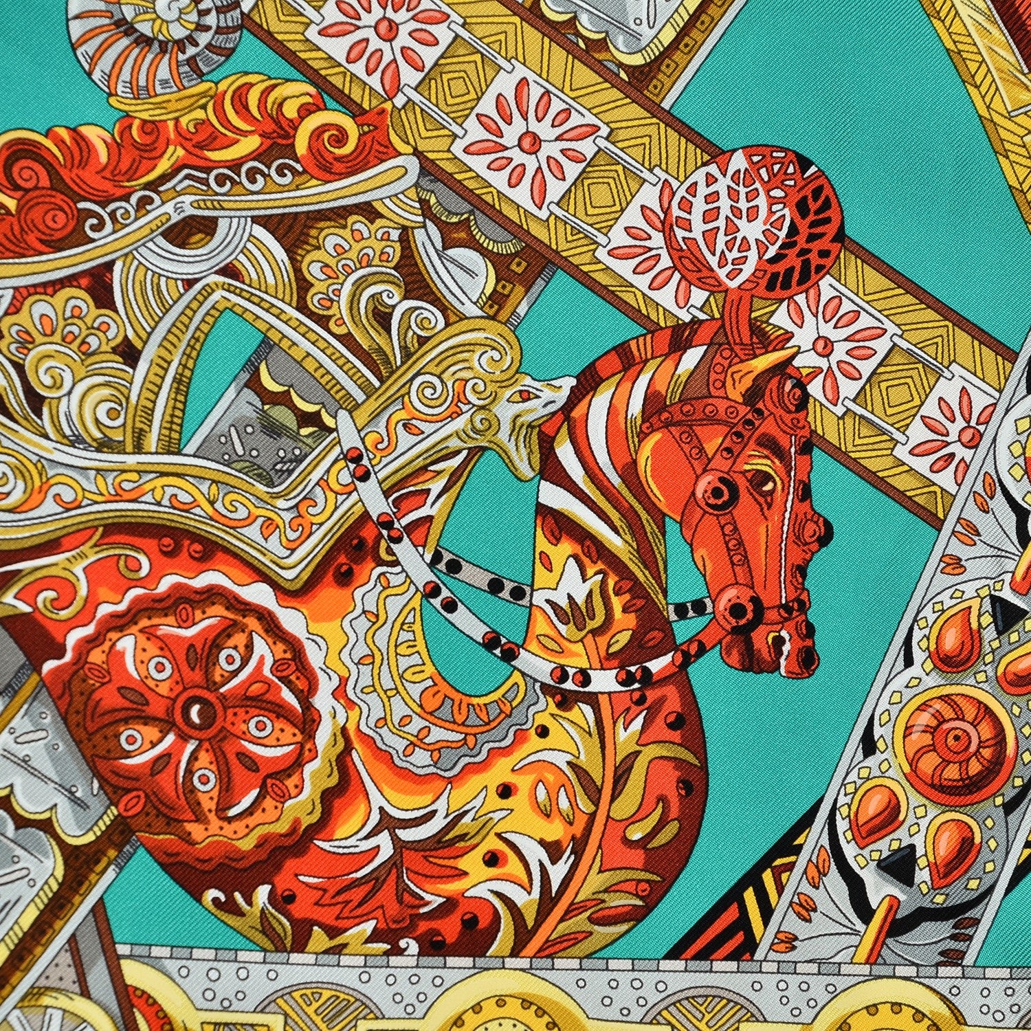 Hermes Silk Le Songe De La Licorne Scarf 90 5 of 9