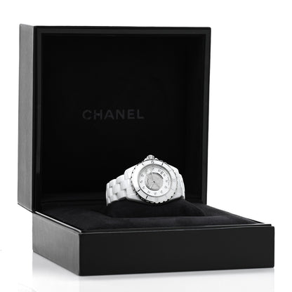 Chanel Stainless Steel Ceramic Diamond Dial 38mm J12 Automatic Watch White 5 of 5