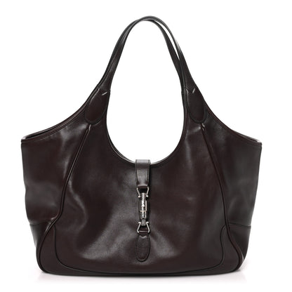 Gucci Soft Calfskin Medium Mercato Tote Bag Dark Brown 1 of 9
