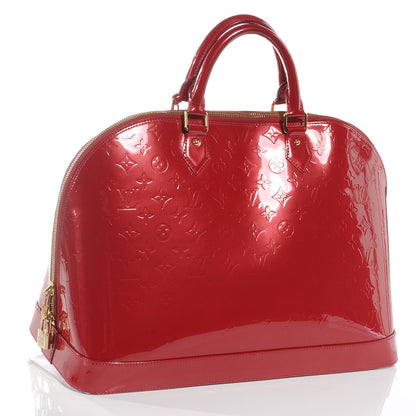 Louis Vuitton Vernis Alma GM Pomme D'Amour 3 of 7