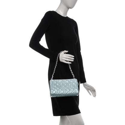 Chanel Patent Calfskin Lucky Symbols Pochette Light Blue 2 of 7
