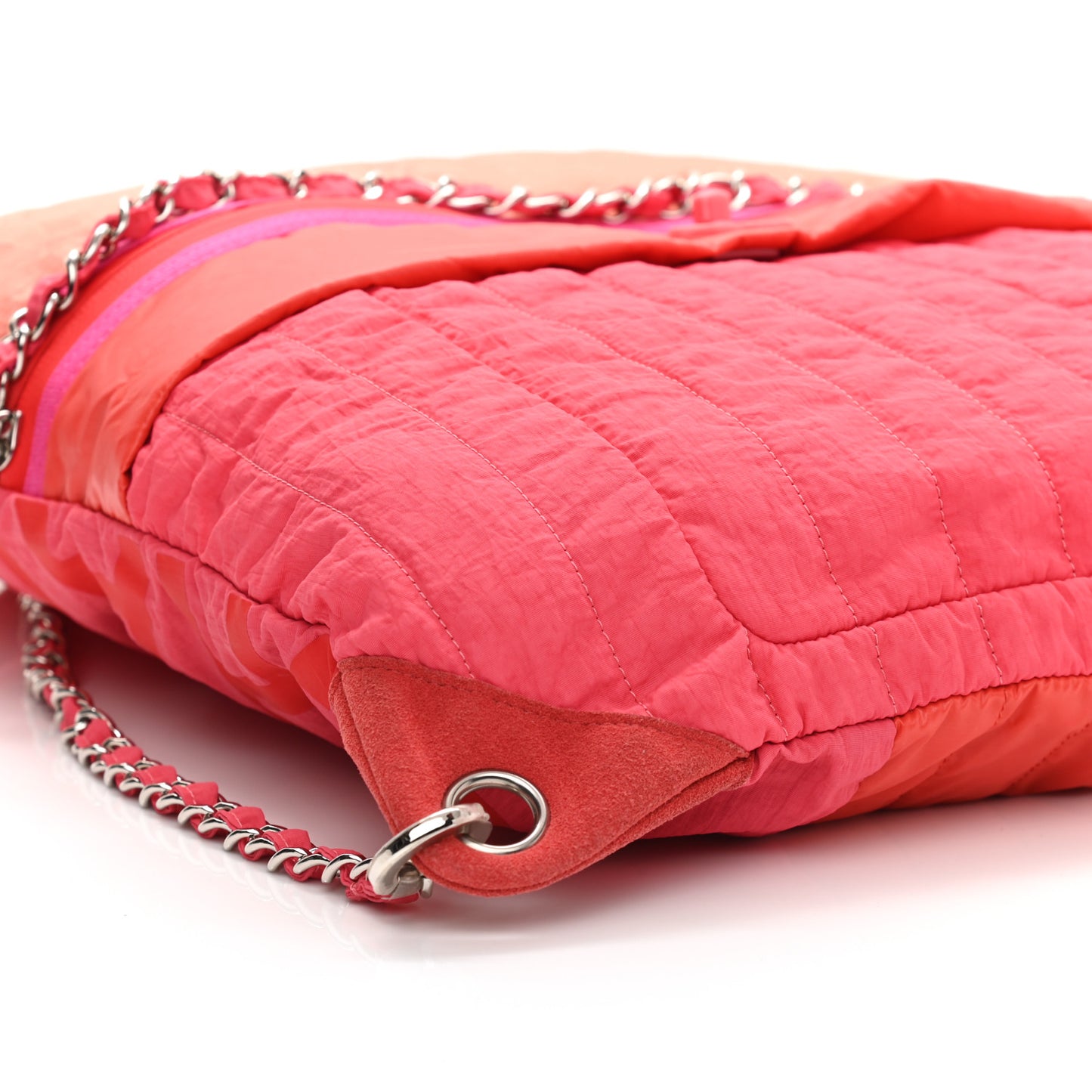 Nylon Coco Sport Drawstring Backpack Pink