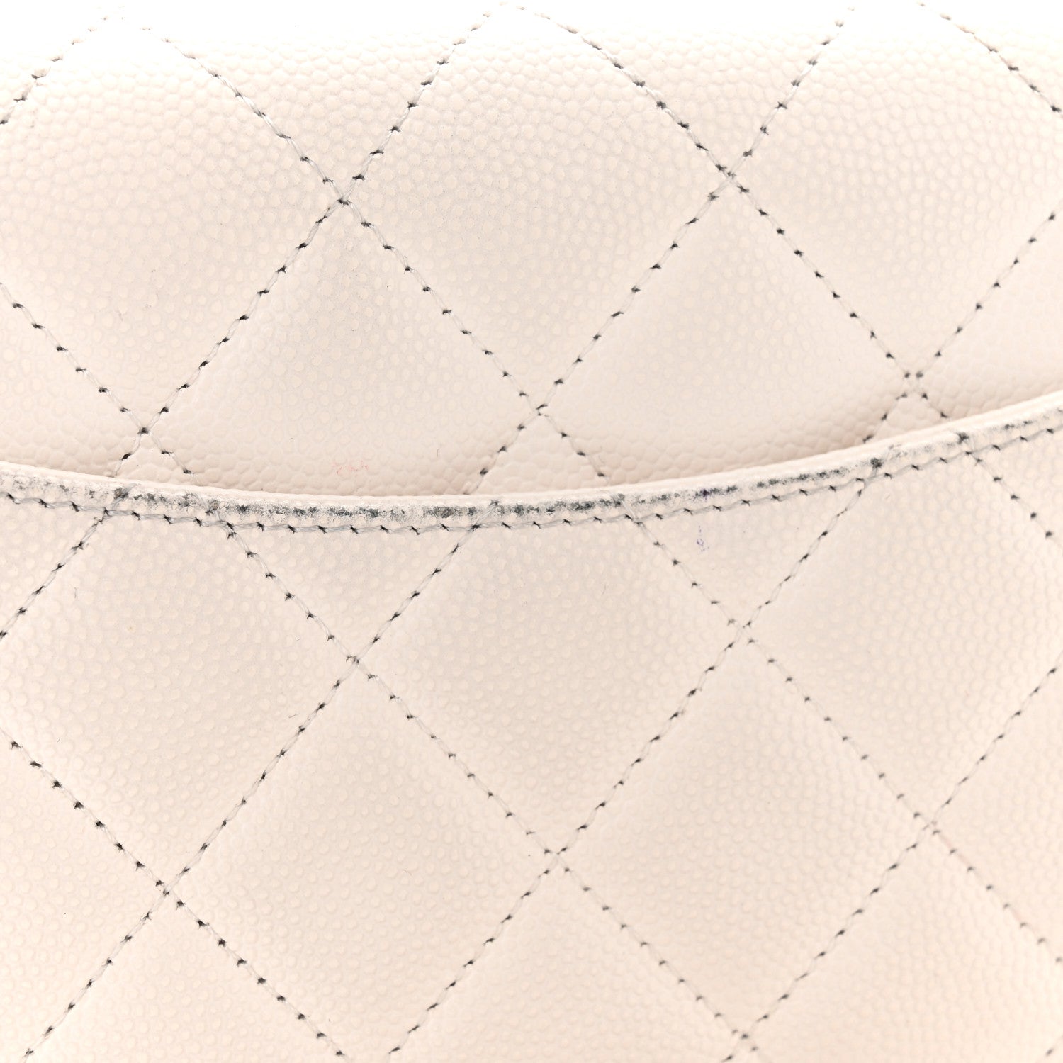 Chanel Caviar Quilted Wallet On Chain WOC White 12 of 14