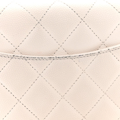 Chanel Caviar Quilted Wallet On Chain WOC White 12 of 14
